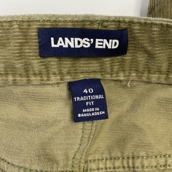 Lands' End Comfort Waist 5 Pocket Corduroy Pant Tan Beige 501619 Size 40x28 - Picture 9 of 13